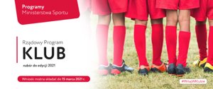 Zdjęcie główne dla wydarzenia: Nabór do Programu KLUB 2021