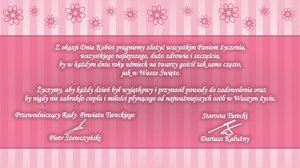 Zdjęcie główne dla wydarzenia: Życzenia z okazji Dnia Kobiet