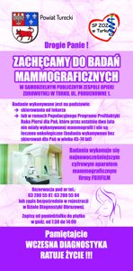 Zdjęcie główne dla wydarzenia: Bezpłatna mammografia w SP ZOZ w Turku - zapraszamy