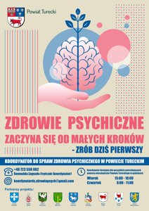 Zdjęcie główne dla wydarzenia: Koordynator ds. Zdrowia Psychicznego w Powiecie Tureckim