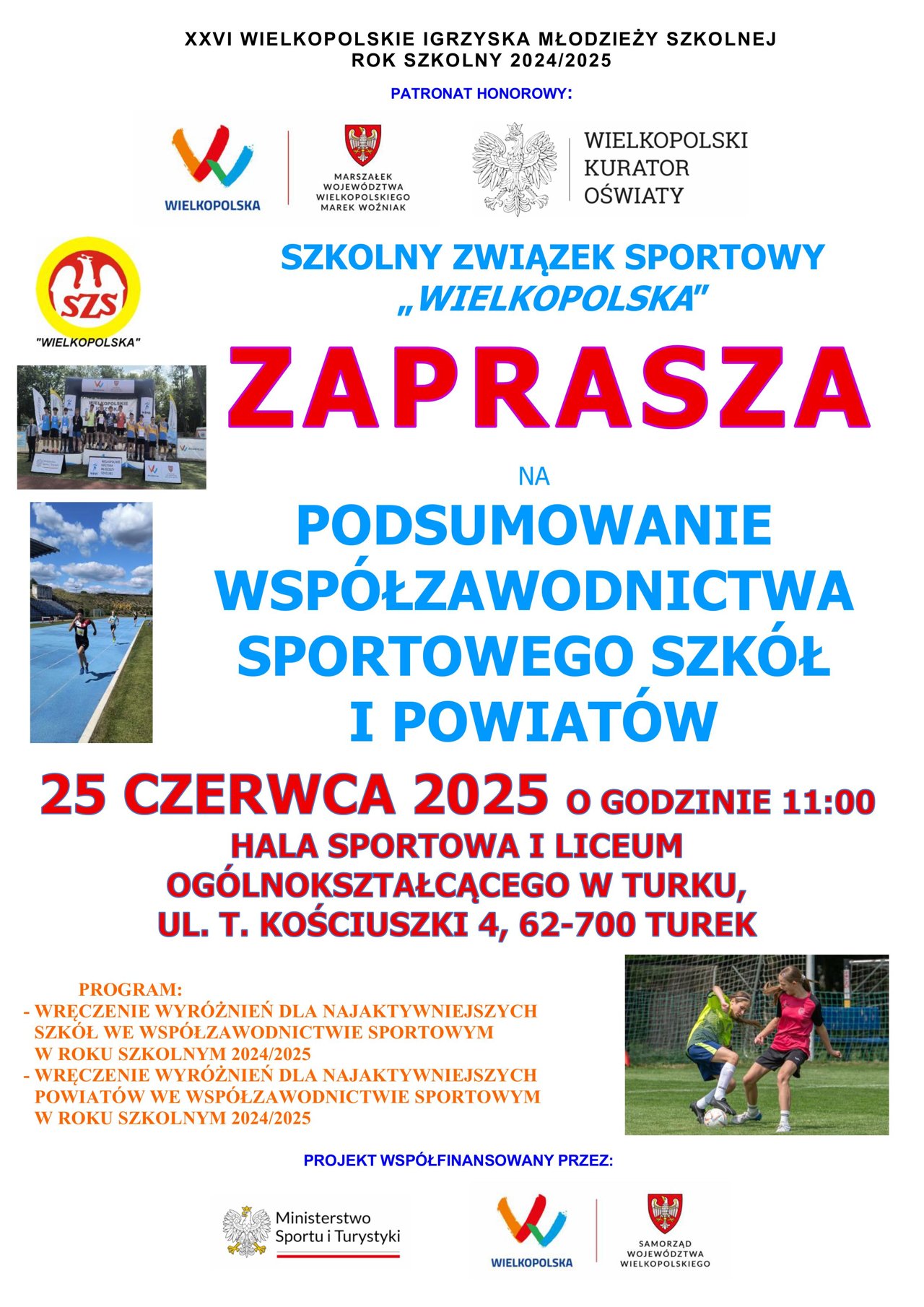 Podsumowanie współzawodnictwa sportowego szkół i powiatów w roku szkolnym 2024/2025