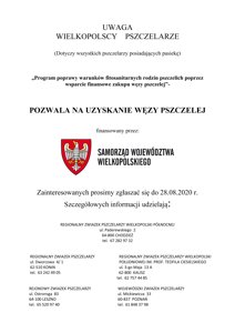 Zdjęcie główne dla wydarzenia: Program poprawy warunków fitosanitarnych rodzin pszczelich poprzez wsparcie finansowe zakupu węzy pszczelej