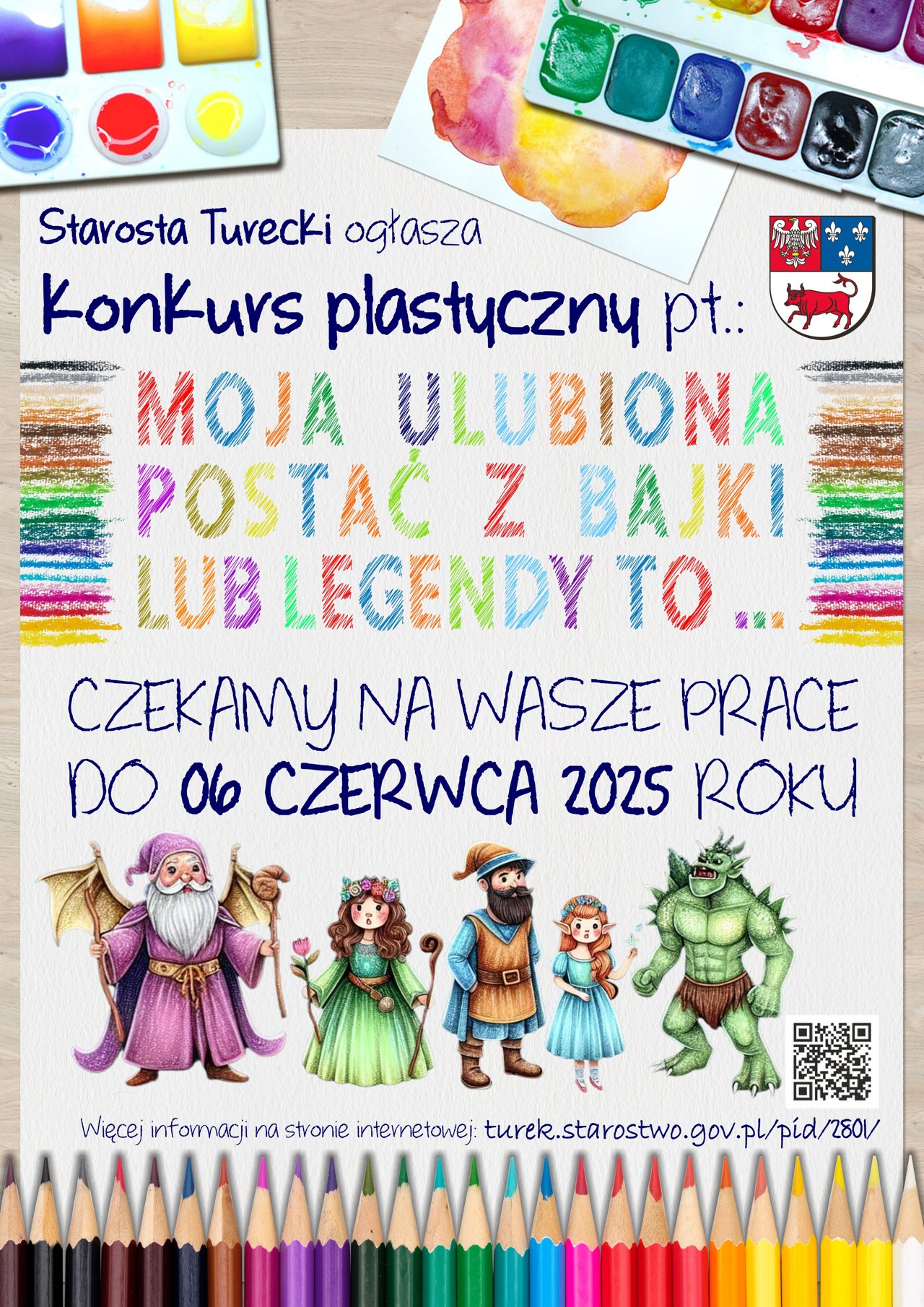 Zapraszamy do udziału w Konkursie Plastycznym z okazji Dnia Dziecka